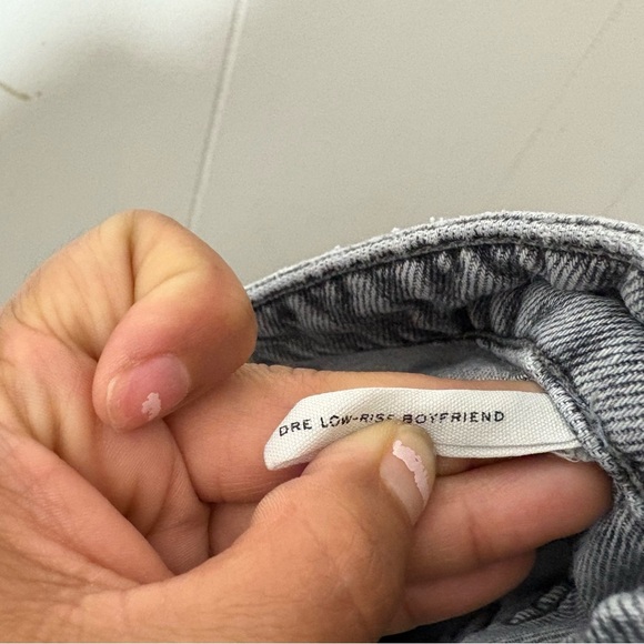 Rag and Bone Jeans Womens Drew Low Rise Boyfriend Denim Stretch Gray Size 25 - Picture 9 of 9